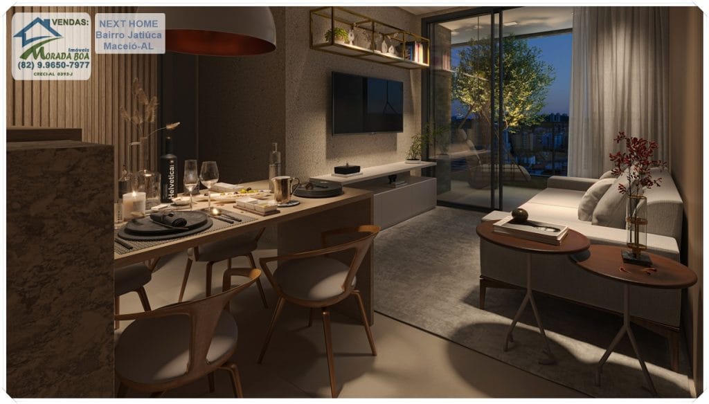 Next Home 02 quartos_Estar jantar